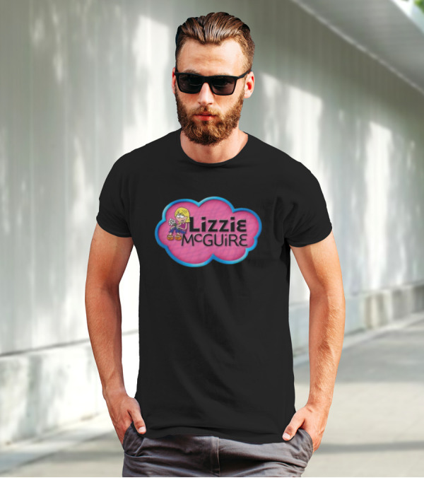 Lizzie McGuire Pink Cloud Cartoon T-Shirt