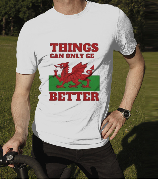 Things Can Only Get Better Welsh Dragon T-Shirt