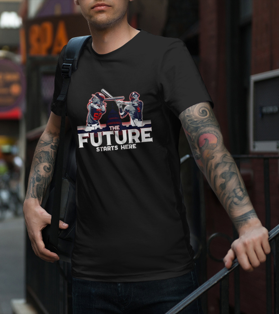 The Future Starts Here James Wood Cj Abrams Baseball Capitol Iconic Moment T-Shirt