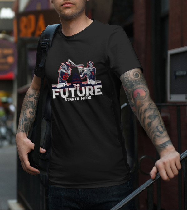 The Future Starts Here James Wood Cj Abrams Baseball Capitol Iconic Moment T-Shirt