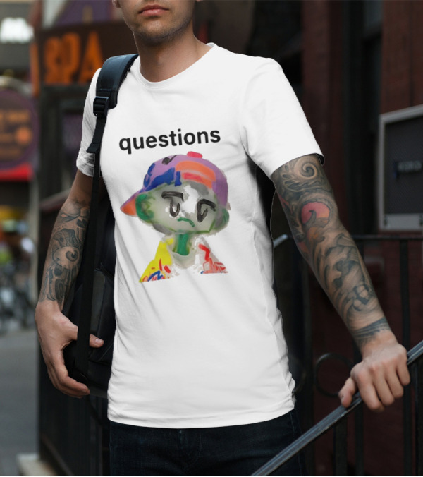 Kikillopieces Colorful Character Questions T-Shirt