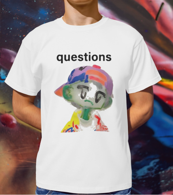 Kikillopieces Colorful Character Questions T-Shirt