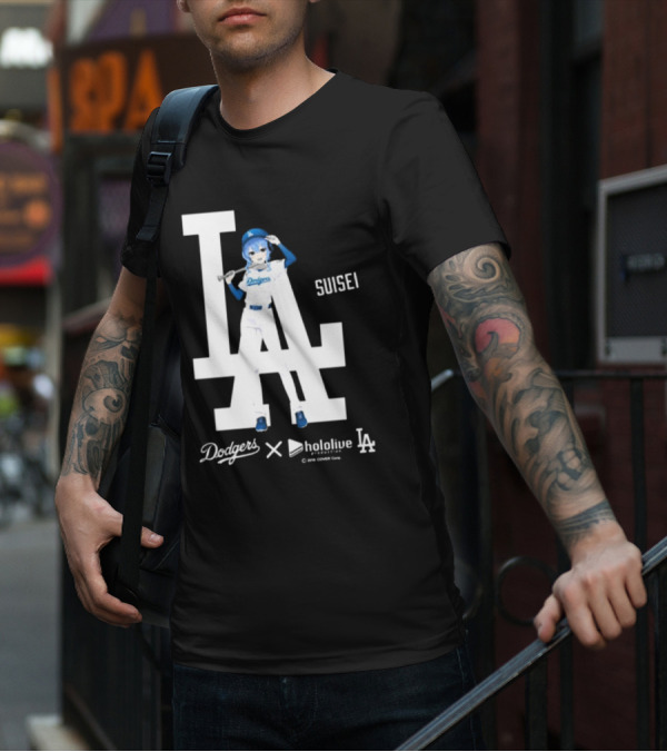 Dodgers X Hololive Suisei LA Collaboration T-Shirt