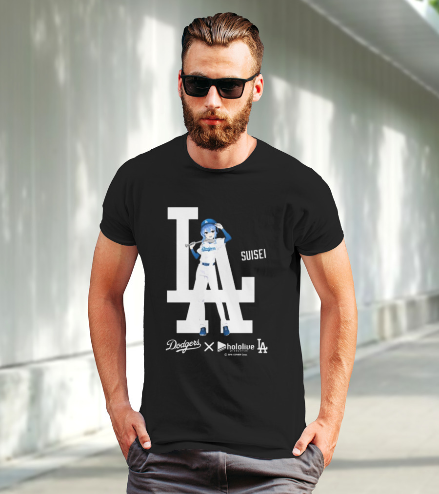 Dodgers X Hololive Suisei LA Collaboration T-Shirt