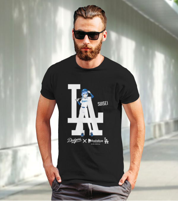 Dodgers X Hololive Suisei LA Collaboration T-Shirt
