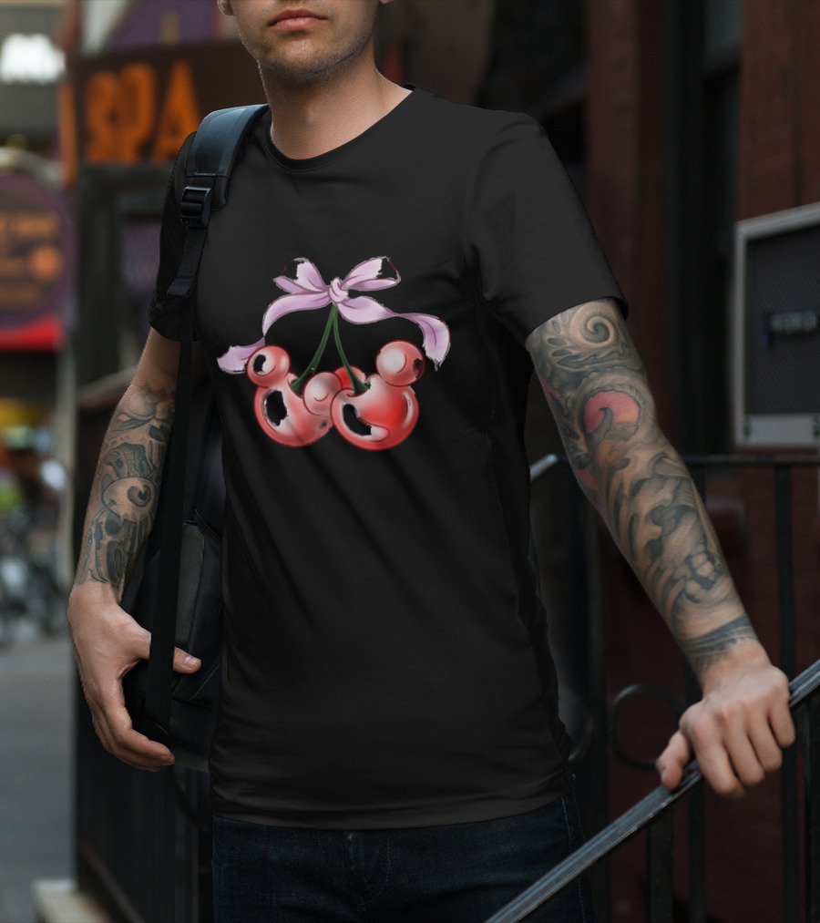Rope Drop Threads Disney Mickey Cherries Bow T-Shirt