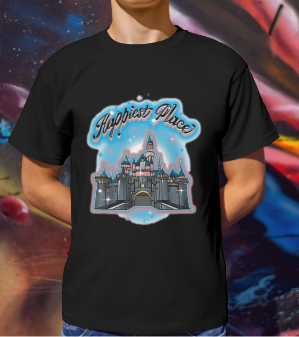 Happiest Place Rope Drop Threads Castle T-Shirt