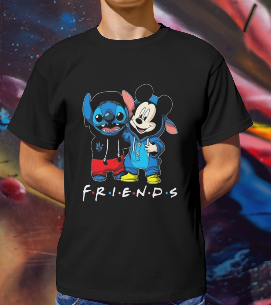 Stitch And Mickey Mouse Disney Friends Best Friends For Life T-Shirt