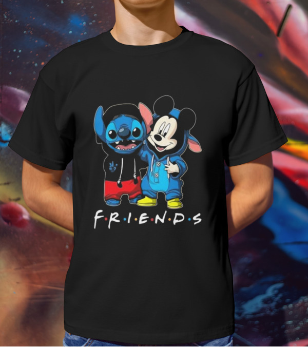 Stitch And Mickey Mouse Disney Friends Best Friends For Life T-Shirt