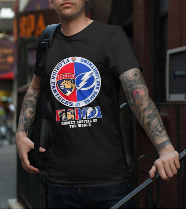 Florida Panthers Tampa Bay Lightning Florida Hockey Capital Of The World T-Shirt