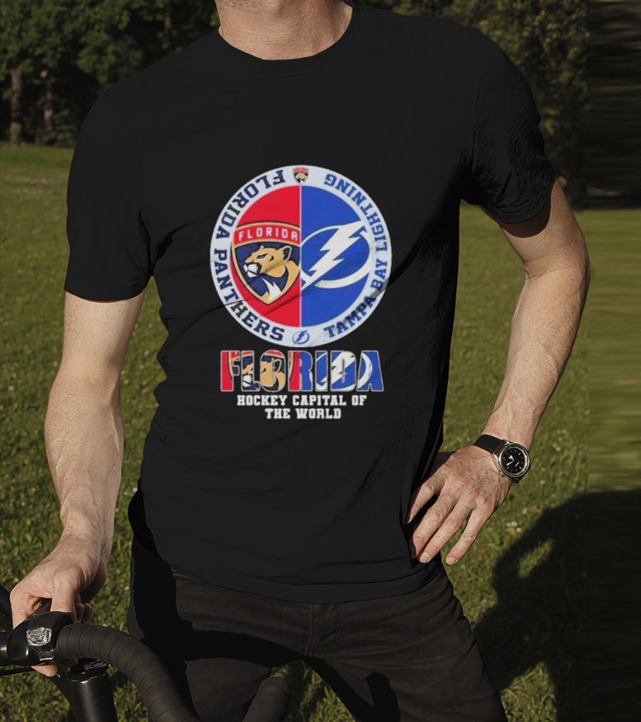 Florida Panthers Tampa Bay Lightning Florida Hockey Capital Of The World T-Shirt