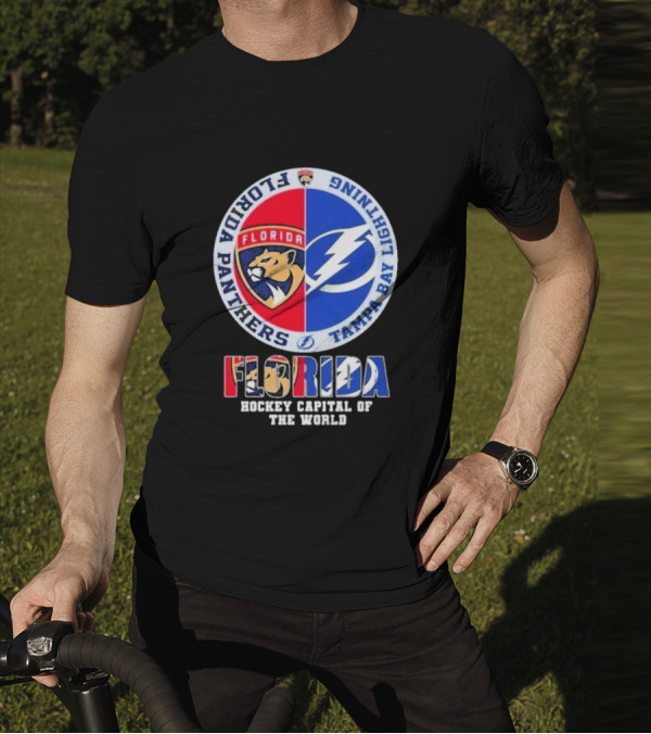 Florida Panthers Tampa Bay Lightning Florida Hockey Capital Of The World T-Shirt