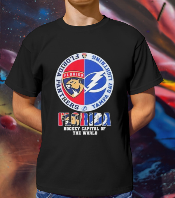 Florida Panthers Tampa Bay Lightning Florida Hockey Capital Of The World T-Shirt