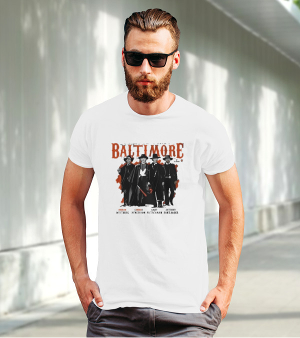 Baltimore Tombstone Sluggers Jordan Gunnar Adley Anthony Westburg Henderson Rutschman Santander T-Shirt