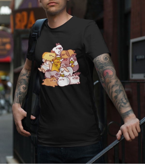 Bunny Pile Usagi Shima Cozy Rabbit Stack T-Shirt