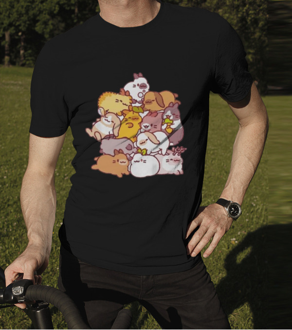 Bunny Pile Usagi Shima Cozy Rabbit Stack T-Shirt