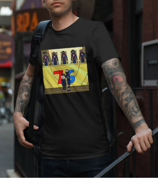 Council Of Rickys And Daryl Morty Sixers 76 T-Shirt