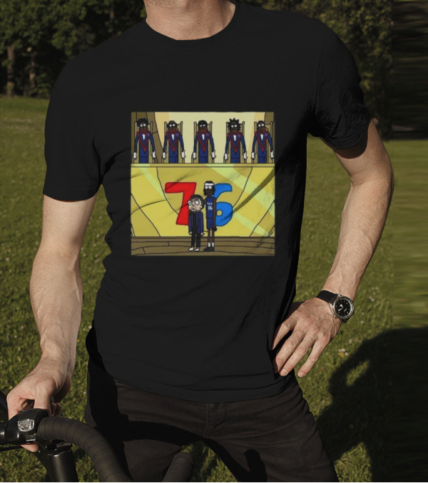 Council Of Rickys And Daryl Morty Sixers 76 T-Shirt