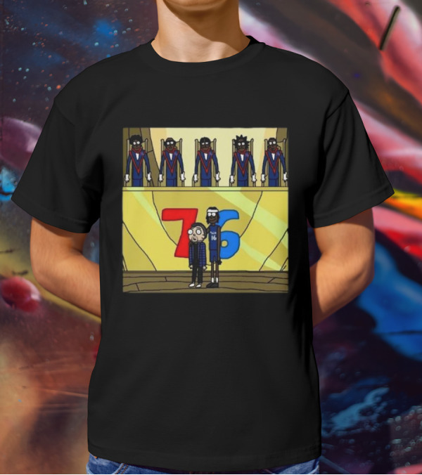 Council Of Rickys And Daryl Morty Sixers 76 T-Shirt