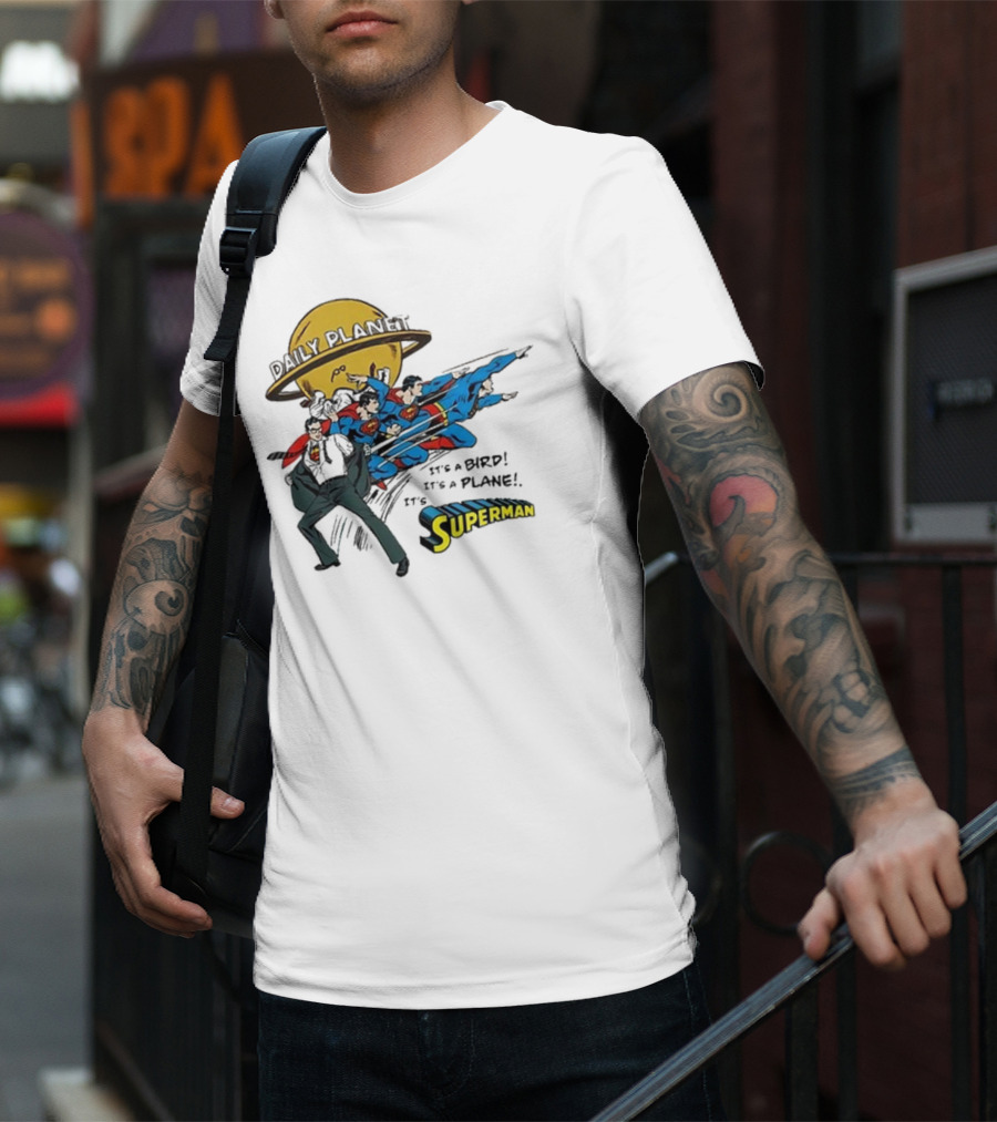 Daily Planet Superman It's A Bird It's A Plane It's Superman T-Shirt