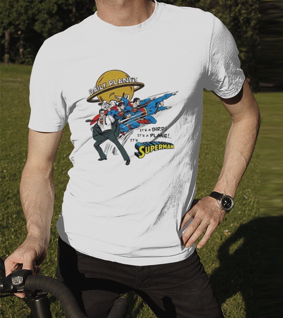 Daily Planet Superman It's A Bird It's A Plane It's Superman T-Shirt