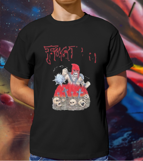 Fugitivetx Mace Guy With Skulls And Crosses T-Shirt