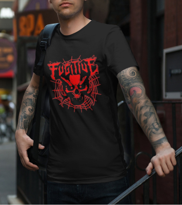 Fugitive Skull Spider Web T-Shirt