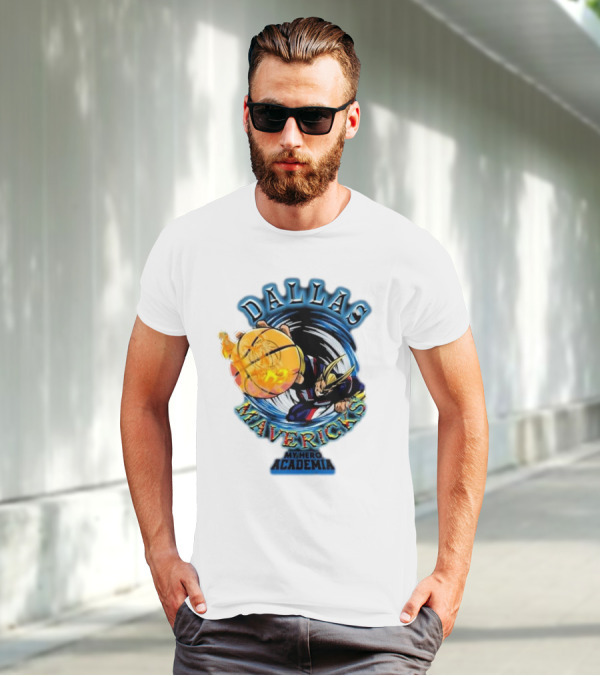 Dallas Mavericks My Hero Academia All Might NBA Collaboration T-Shirt