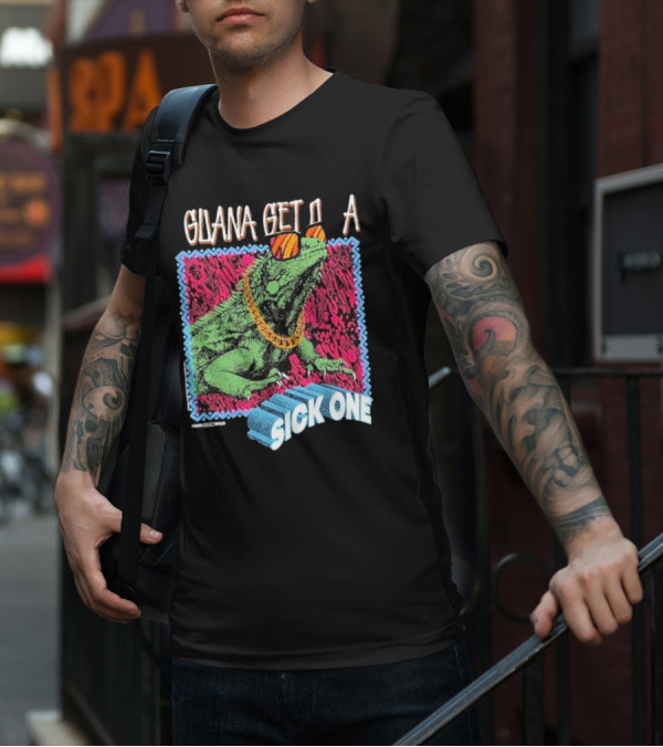 Foos Gone Wild Iguana Get On A Sick One With Sunglasses And Gold Chain T-Shirt