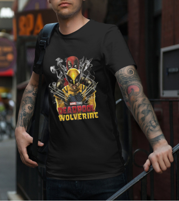 Marvel Studios Deadpool Wolverine Signature Collaboration T-Shirt