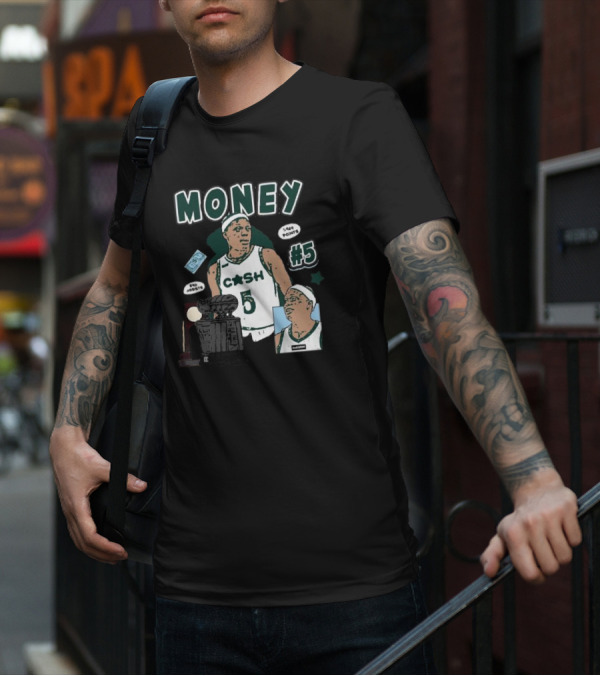 Money Cash #5 Michigan State Basketball 1,944 Points Pro Assists T-Shirt