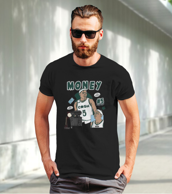 Money Cash #5 Michigan State Basketball 1,944 Points Pro Assists T-Shirt