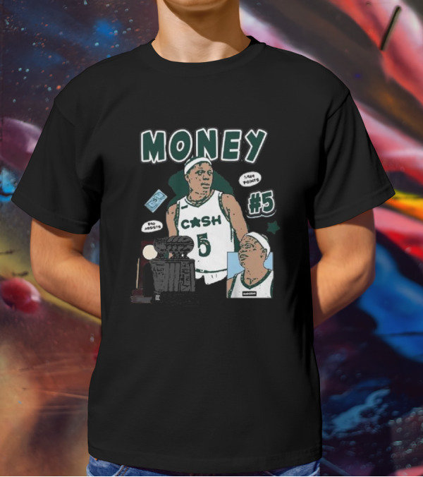 Money Cash #5 Michigan State Basketball 1,944 Points Pro Assists T-Shirt