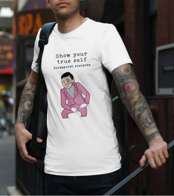 Show Your True Self Disappoint Everyone Funny Pink Suit T-Shirt