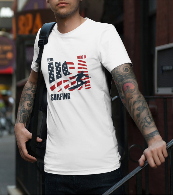 Team USA Surfing Made In Olympic T-Shirt