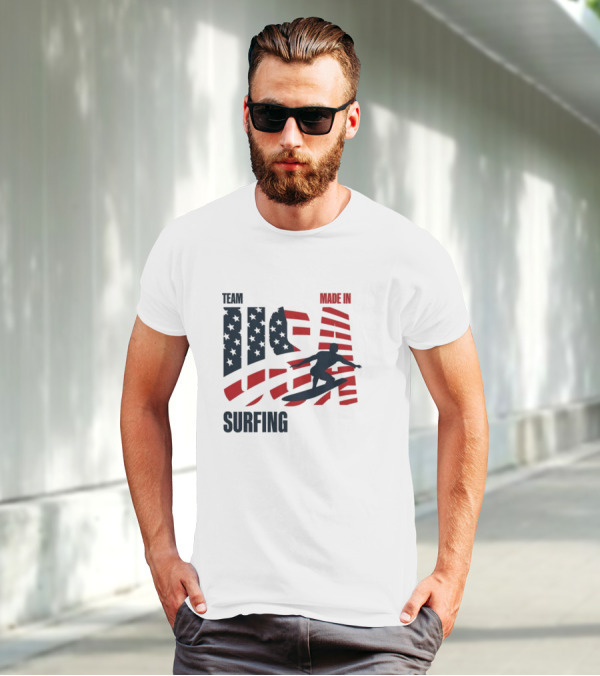 Team USA Surfing Made In Olympic T-Shirt