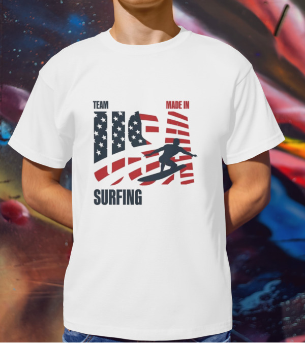 Team USA Surfing Made In Olympic T-Shirt
