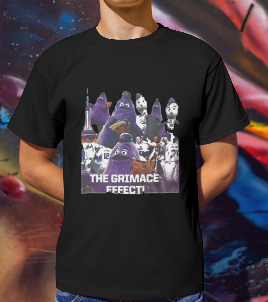 The Grimace Effect New York Mets Players And Mascots T-Shirt