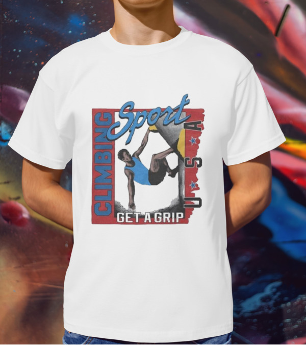 Sport Climbing USA Get A Grip T-Shirt