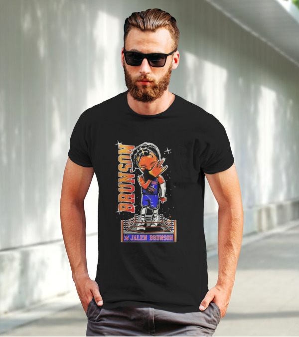 Jalen Brunson Knicks WWE Ring T-Shirt