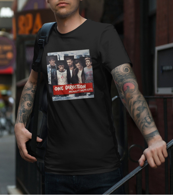 One Direction Midnight Memories Band Photo Collage T-Shirt