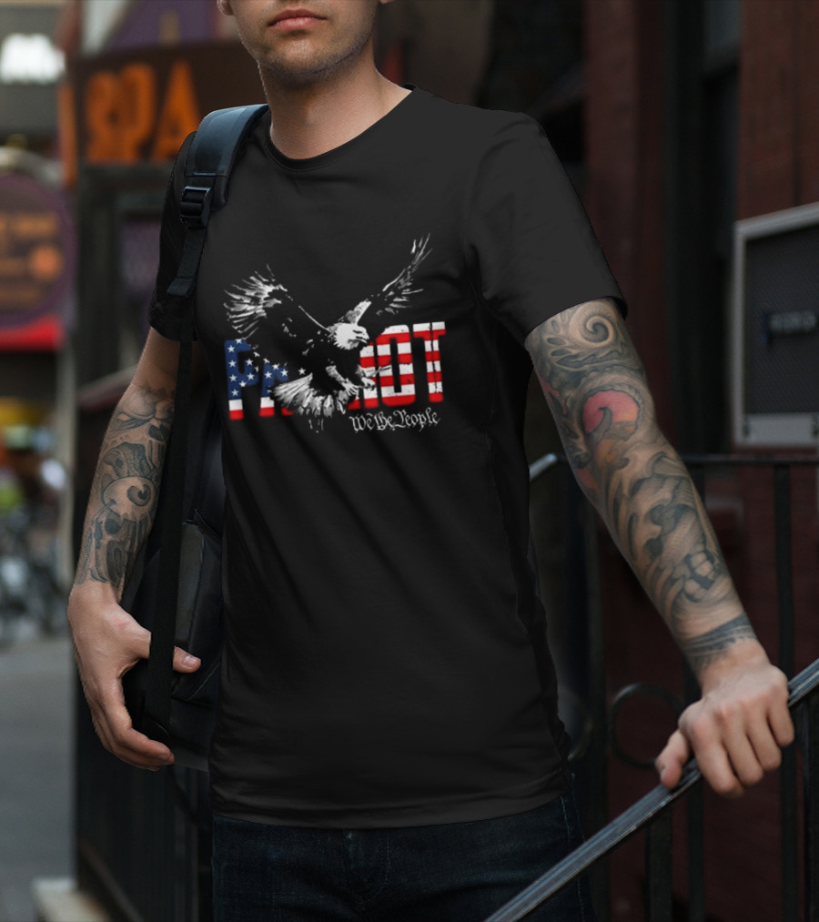 Patriot We The People Freebird Flag Eagle T-Shirt