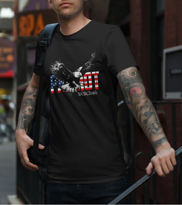 Patriot We The People Freebird Flag Eagle T-Shirt