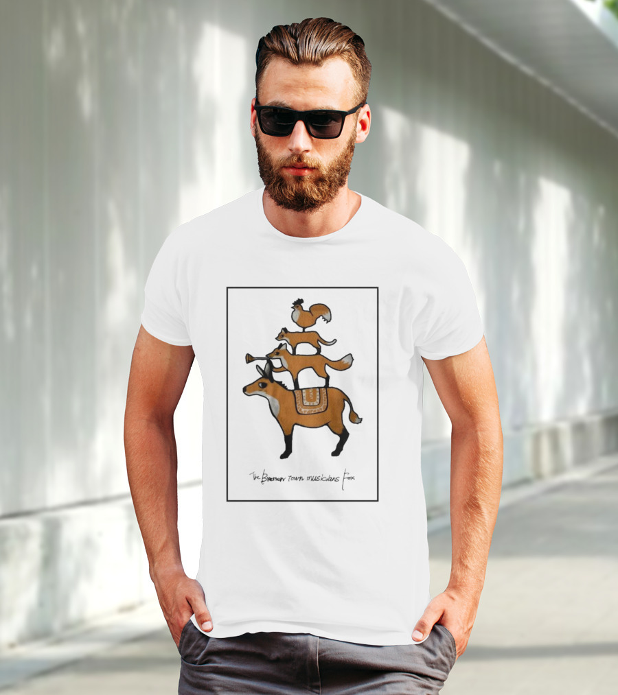 The Bremen Town Musicians Fox Stack T-Shirt