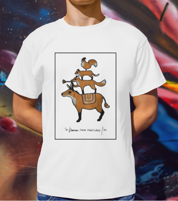 The Bremen Town Musicians Fox Stack T-Shirt