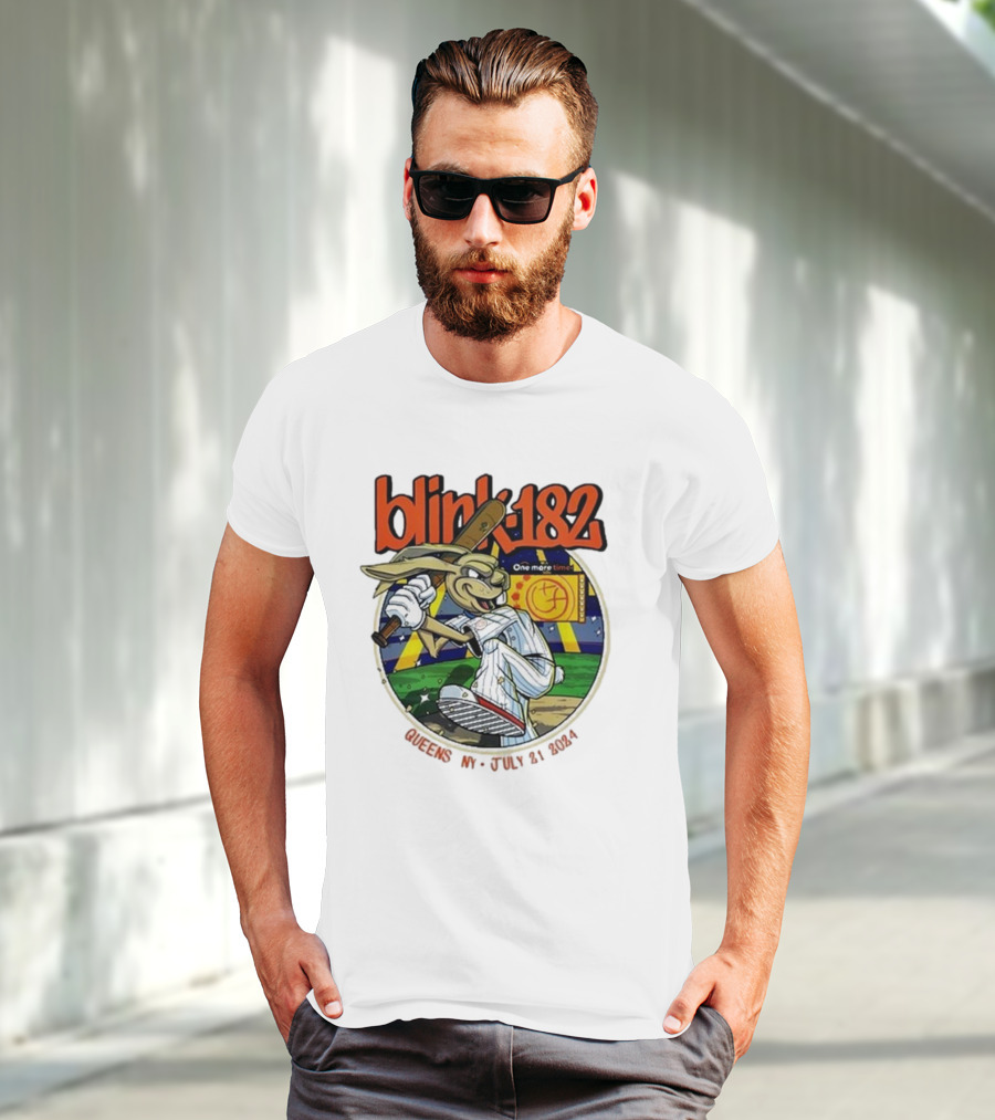 Blink 182 One More Time Baseball Character Citi Field Queens NY July 21 T-Shirt