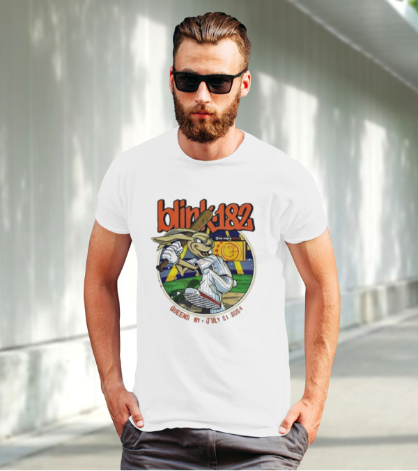 Blink 182 One More Time Baseball Character Citi Field Queens NY July 21 T-Shirt