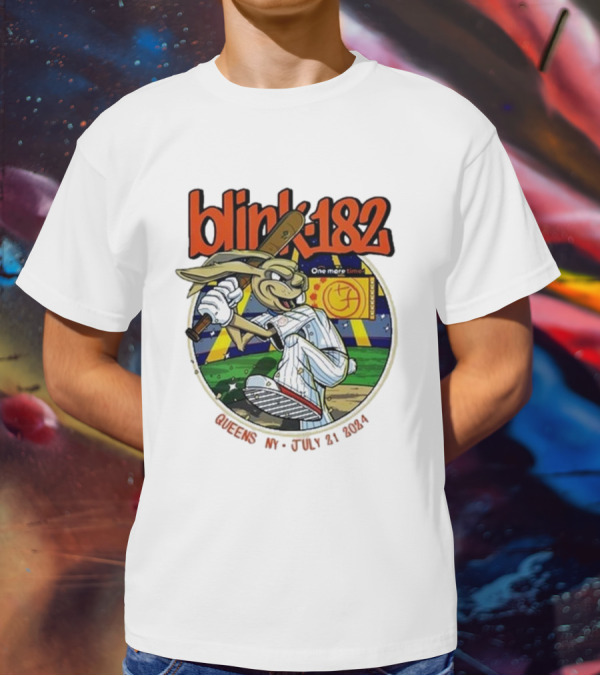 Blink 182 One More Time Baseball Character Citi Field Queens NY July 21 T-Shirt