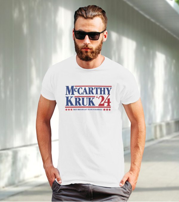 McCarthy Kruk ’24 Best Broadcast Team In Baseball Stars T-Shirt