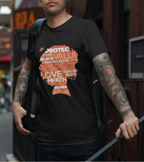 Ryan Clark Respect Love Honor Believe Protect Black Value Acknowledge Listen Empathize Women T-Shirt